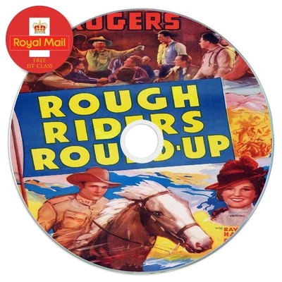 Rough Riders' Round-up (1939) Public Domain Film DVD Free 1st Class UK Post - Image 1 of 2