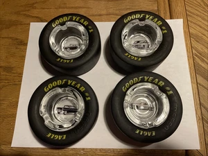 Goodyear Eagle Tire Ashtray Dale Asking Set Of (4) - Picture 1 of 8