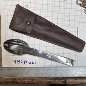 Boy Scouts of America Camping Stainless Steel Sliverware Utensil Set 7” and Case - Imagen 1 de 7