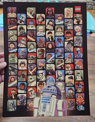 Lego 5008947 Star Wars 25th Anniversary Art Print Poster Joe Hogan Minifigs - Image 1 of 4