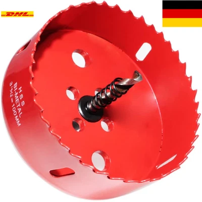 Bi-Metall-Lochsäge 100mm | Entlüftungssystem | Dreikantschaft - Bild 1 von 4
