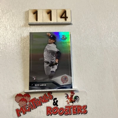 2021 Bowman Platinum #63 Deivi Garcia Rookie - Image 1 of 3