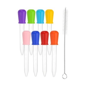 8 Pack Liquid Pipettes Droppers, 5ml Silicone Liquid Dropper(8 Colors) - Picture 1 of 6