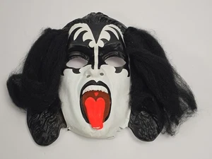 1978 KISS Gene Simmons Mask by Aucoin Vintage Halloween Ben Cooper Style - Picture 1 of 5