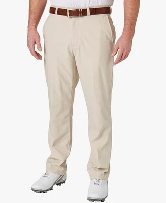 Pantalones de golf para hombre Walter Hagen calce recto grandes y altos caqui claro 52x30 Foto 1 de 4