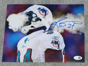 RICKY WILLIAMS Miami Dolphins #34 SMOKE  8x10 Photo + JSA WITNESS QR code COA - Picture 1 of 1