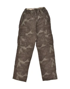 VINTAGE Womens Straight Cargo Trousers IT 42 Medium W30 L29 Grey AO09 - Picture 1 of 3