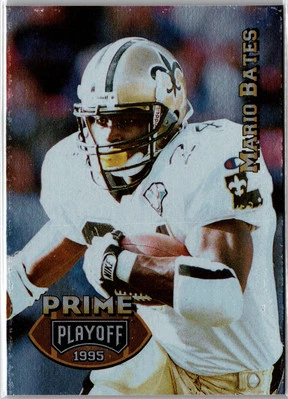 Mario Bates 1995 Playoff Prime #8 New Orleans Saints - Image 1 of 2
