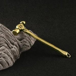 Llavero colgante martillo latón macizo estatuilla estatua adorno para el hogar - Imagen 1 de 5