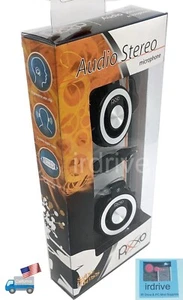 New PIXXO PC/laptop Stereo Headphone with Mic, Volume Control, Wired 3.5mm Jacks - Picture 1 of 16