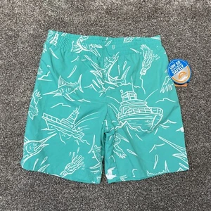 Columbia PFG Swim Trunks Boys XL 18/20 Super Backcast Big Logo Teal Blue - Picture 1 of 8