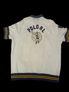 Vintage Polo Sport Ralph Lauren Baseball Basketball warm up jersey Academy OG M - Picture 1 of 16