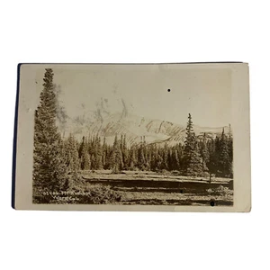 RPPC Postcard Mt Audubon Ward Colorado Posted 1931 snowy mountain view - Picture 1 of 4