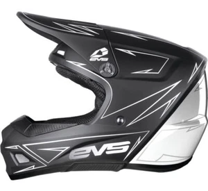 EVS Youth T3 Pinner Helmet L Black/White HE21T3P50-WH-L - Picture 1 of 1