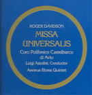 Roger Davidson Missa Universalis (Cd) Import