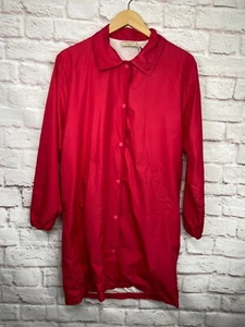 New MAISON KITSUNE Mens Fuchsia Red BERTIL WINDBREAKER Jacket Coat SIZE S - Picture 1 of 10