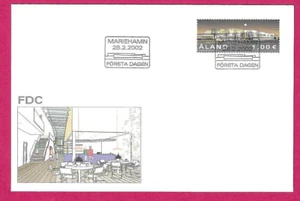 ALAND 2002 FDC - NEW POST TERMINAL - Handstamped - Picture 1 of 1