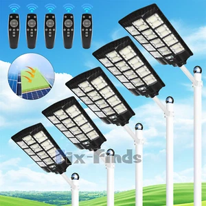 Luz Lamparas 10000W LED Luces Solar Exterior Para Patio Con Sensor De Movimiento - Picture 1 of 168