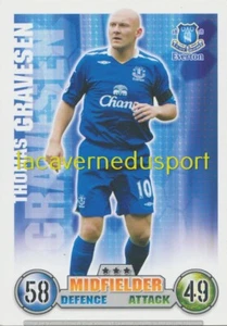 120 THOMAS GRAVESEN # EVERTON FC TOPPS PREMIER LEAGUE 2007 2008 MATCH ATTAX - Picture 1 of 1