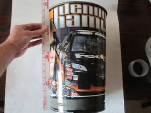 Denny Hamlin Metal Nascar Garbage trash can garbage can approx 15 x 10 - Picture 1 of 14
