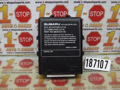 SUBARU FORESTER 2006-2008 bloqueo robo módulo de control de entrada sin llave 88035sa140 Foto 1 de 4