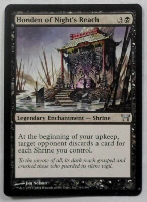 MAGIC THE GATHERING CHAMPIONS OF KAMIGAWA HONDEN OF NIGHT'S REACH CREATURE CARD - Image 1 of 2