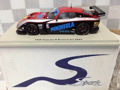 1/43 SPARK SCTR 05 TVR TOSCAN R PENINSULA #23 BRITISH GT 2003.JCB  Foto 1 de 4