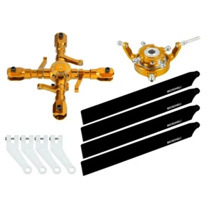 Microheli CNC Quad Carbon Plastic Blades Conversion Set(GOLD)-BLADE INFUSION 180 - Picture 1 of 1
