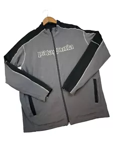 Chaqueta Patagonia Cremallera Completa Para Hombre Talla XL Bordada Spellout Cuello Simulado Logo Gris - Imagen 1 de 6