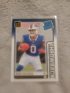 2024 Donruss Football Keon Coleman Rated Rookie Throwback - Picture 1 of 10