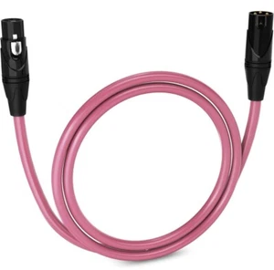 LyxPro Microphone 3 feet XLR Cable, Male to Female, 3 Pin Mic Cable, Pink - Picture 1 of 7
