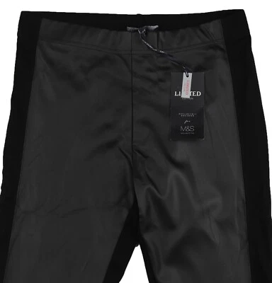 Leggings M&S para mujer Marks and Spencer look cuero negro talla 14 10 Foto 1 de 4
