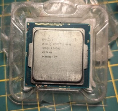 processeur intel core i5 4690  SR1QH 3,50 GHz socket lga 1150 h3 z87 z97 - Immagine 1 di 2