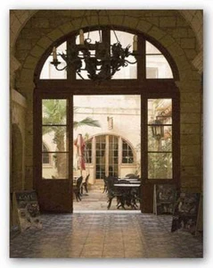 Impresión artística Café Courtyard Kenneth Gregg 14x11 - Imagen 1 de 1