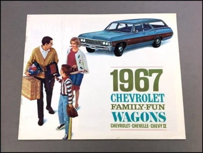 1967 Chevrolet Station Wagon 16-page Car Sales Brochure Impala Bel Air Chevelle - Image 1 of 4