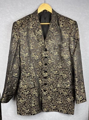 Griffin Melbourne Men’s Custom Design Size Medium Dragon Pattern Blazer Jacket - Image 1 of 4