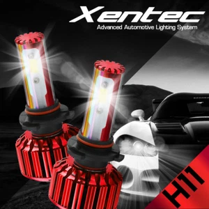 200W 20000LM XENTEC LED HEADLIGHT BULBS KIT H11 H9 6500K HIGH POWER LOW BEAM - Picture 1 of 11