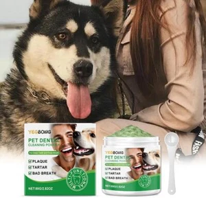 Dental Powder for Dogs – Teeth Cleaning & Dental Care Made Easy – 80 Grams Hot - Picture 1 of 15
