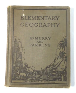 Elementary Geography Complete (HC, 1925, Macmillan) Maps McMurray Parkins GD - Picture 1 of 14