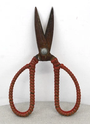 Tijeras de podar antiguas vintage envueltas con mango de bonsái Foto 1 de 4