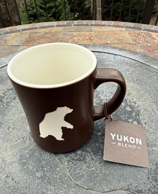 Starbucks Yukon 2010 - RARO - 16 OZ taza marrón oso grabado - ¡Nuevo con etiquetas! Foto 1 de 4