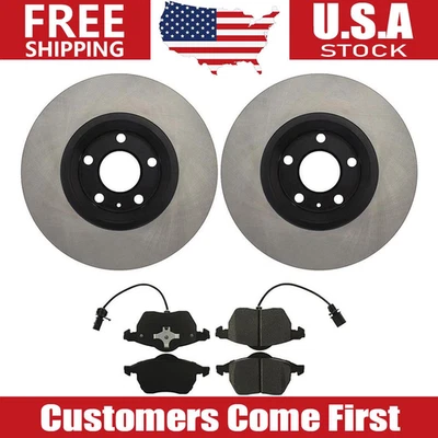 Rotores de freno delanteros + pastillas de freno de cerámica para Audi A6 1998 - 2001 2002 2003 2004 Foto 1 de 4
