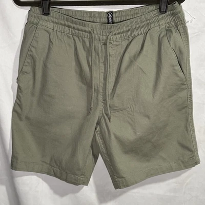 Volcom Men’s Cactus Green Road Trip Elastic Waist Stretch Short - Size M NWOT - Image 1 of 4