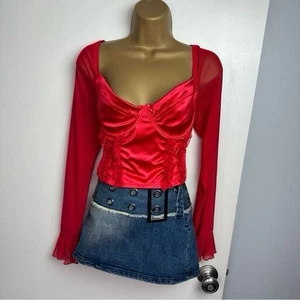 SHANNON WRAP BELT SKIRT - DENIM GENERATION KISS XL NWT - Picture 1 of 6