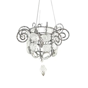 Adornos Chandileir Vintage Estilo Katherine Joyas X6 Plata Cristal Navidad - Imagen 1 de 15