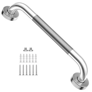 16 Inch Anti-Slip Shower Grab Bar, Chrome Stainless Steel Bathroom Grab Bar H... - Picture 1 of 7