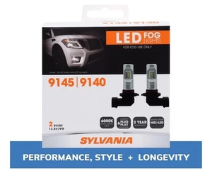 Sylvania ZEVO 9145 / 9140 / H10 6000K White LED Fog Light Bulb - 2 Pack - Bild 1 von 5