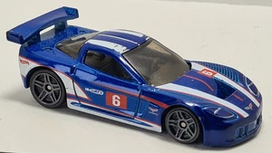 Calcomanía suelta Hot Wheels 2021 Corvette C6R azul/blanco 1,64 Malasia - Imagen 1 de 14