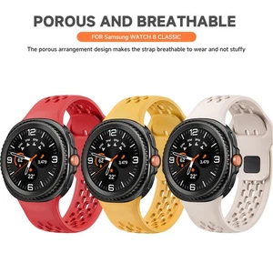 Per Galaxy Watch 8/8 Cinturino Sottile Silicone Classico Traspirante Morbido Sport - Foto 1 di 46
