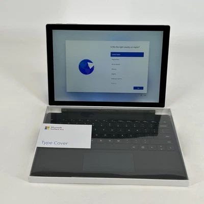 Microsoft Surface Pro 5 12.3 Silver i5-7300U 2.60GHz 8GB 128GB Good - LCD Bleed - Image 1 of 4